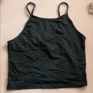 Brandy Melville Forest green crop tank top